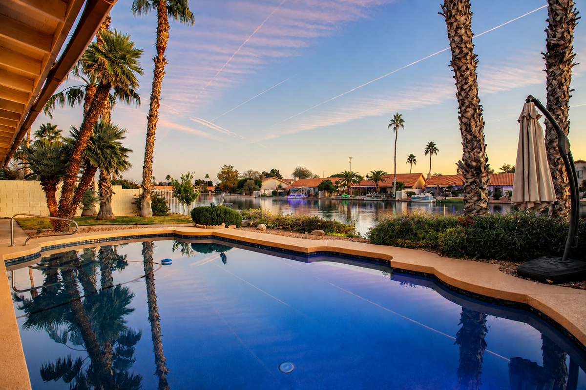 Lakefront Oasis: 3bd |  2bth — Lakefront Oasis | Pool + Hot Tub | Water's Edge, Avondale, Arizona