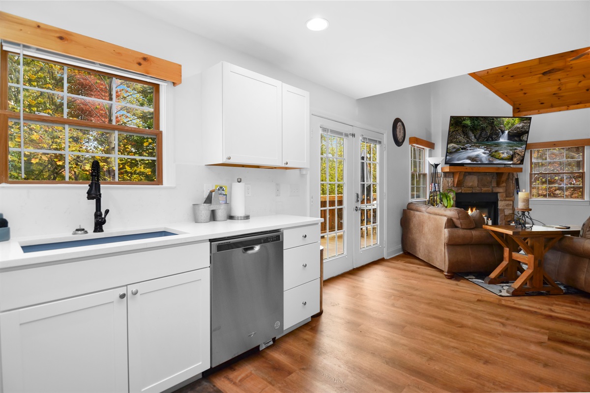 Full Kitchen with Stainless Steel Appliances