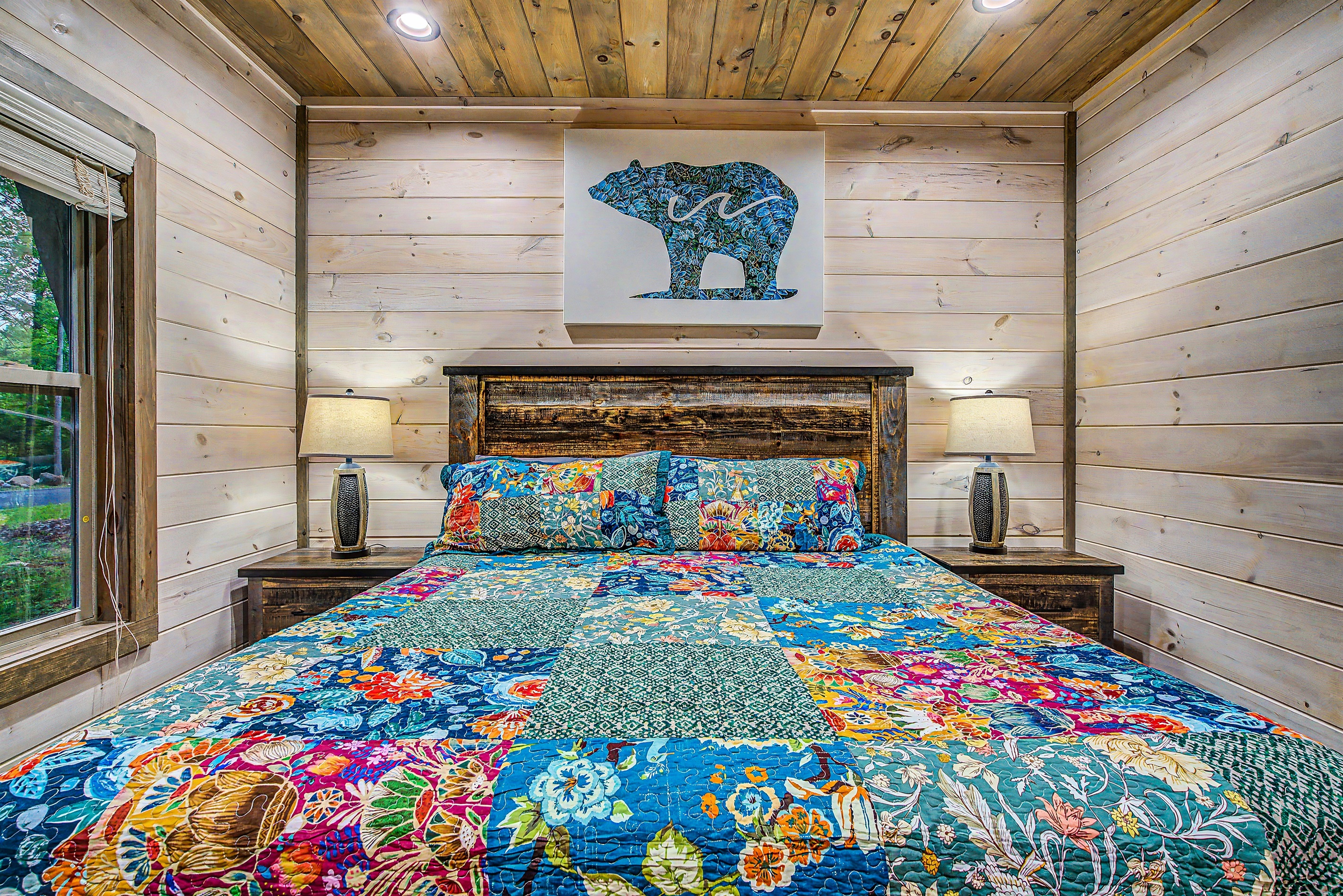 Main Level Bedroom 1 with King Bed, Easy access from front door.