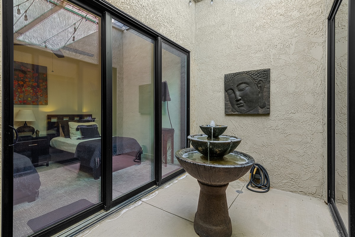 tranquil atrium fountain