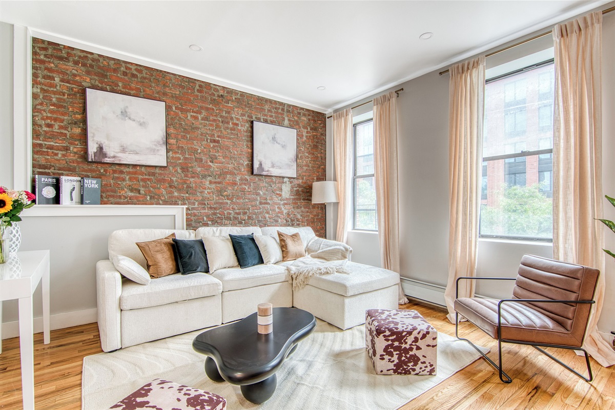 couch, great natural light