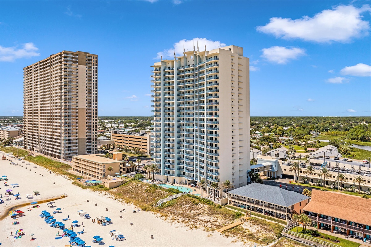 Aerial shot of Sterling Breeze
