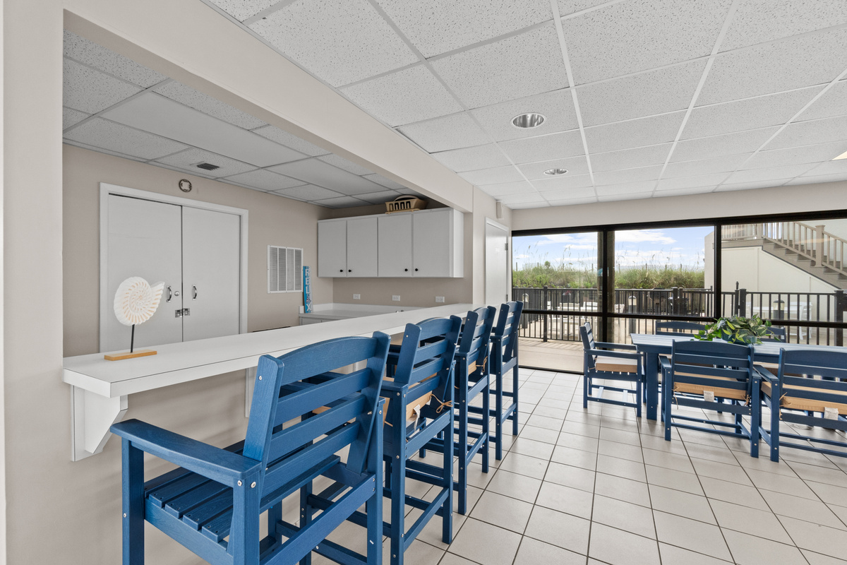 Seating in clubhouse