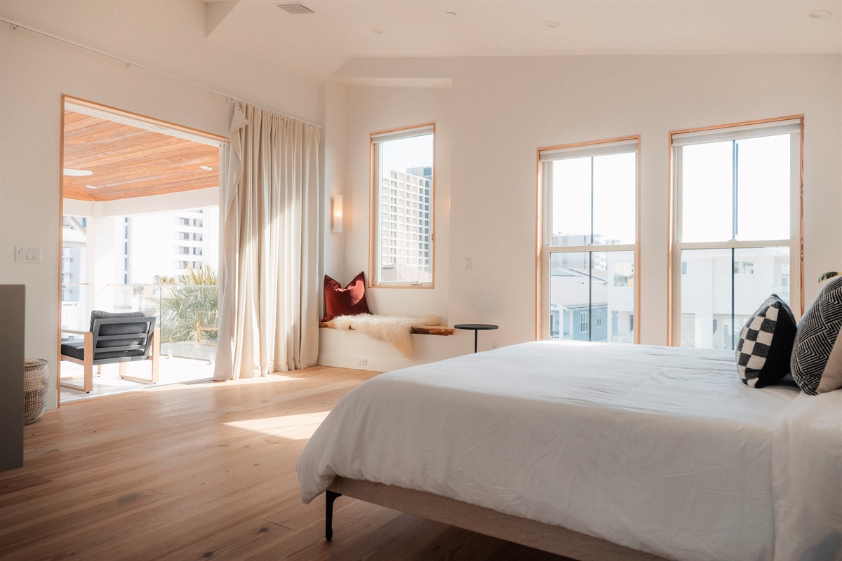 Primary suite goals 🤍 Light-filled, serene, and made for slow mornings