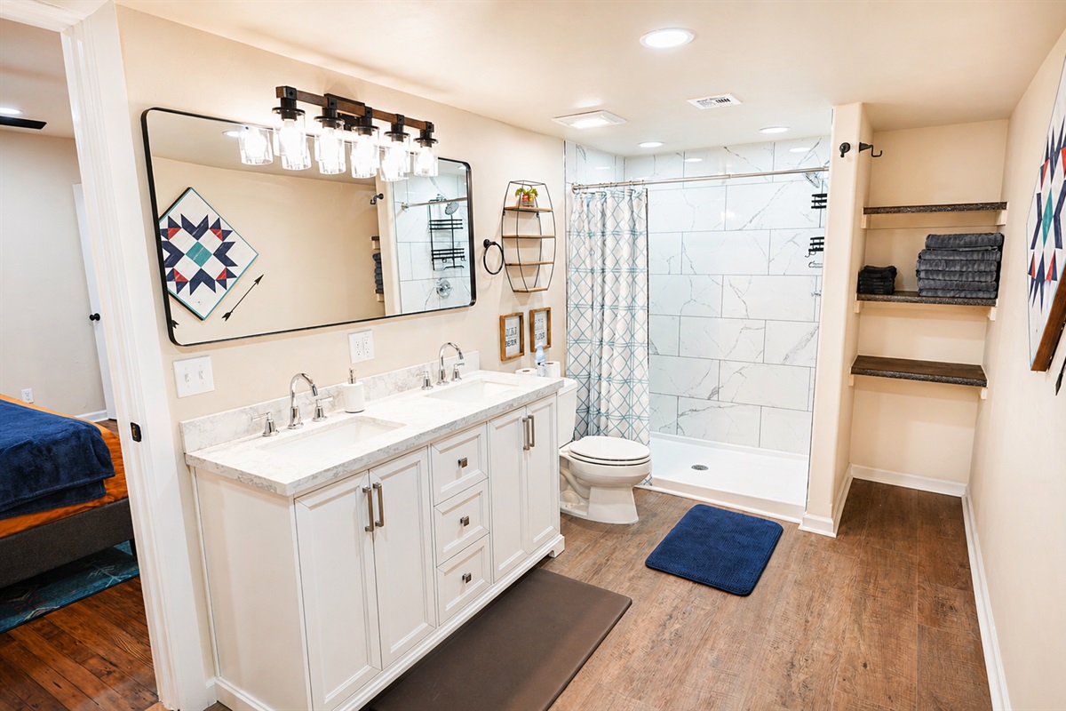 Master Bathroom with Large Shower