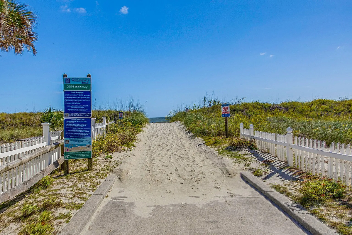 Beach access right across the street