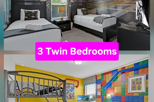 3 Twin Bedrooms