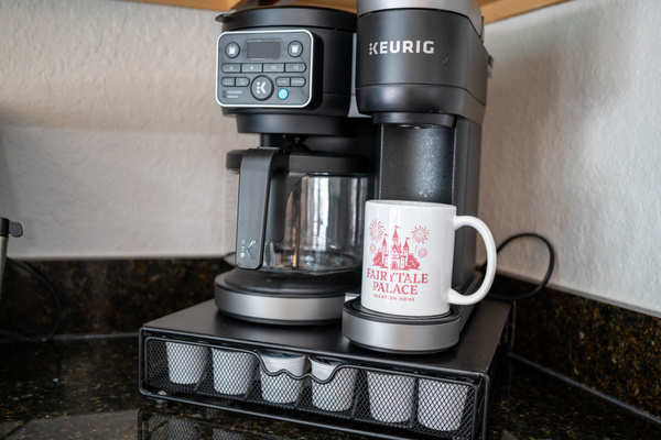Double Keurig - plenty of options for morning coffee