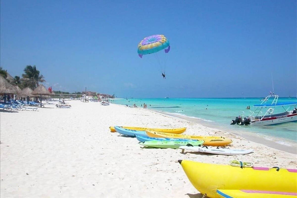 Plenty of Water Toys at the Beach just across the street