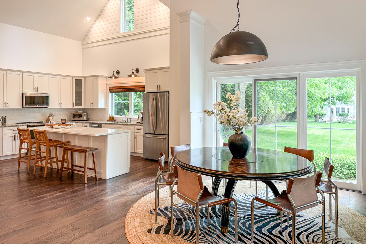 Open concept Dining room and Kitchen.