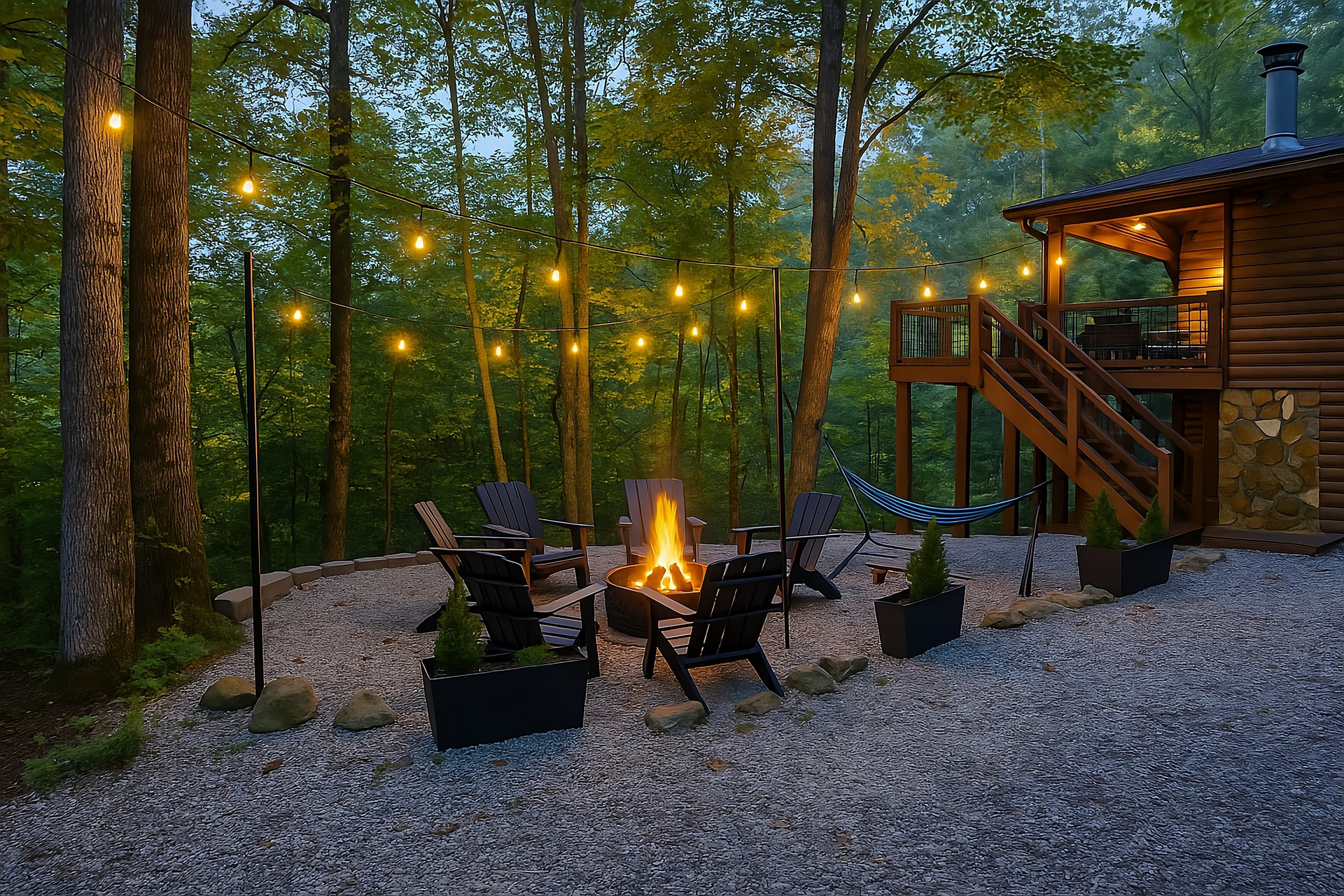 Our fire-pit area is a guest favorite!