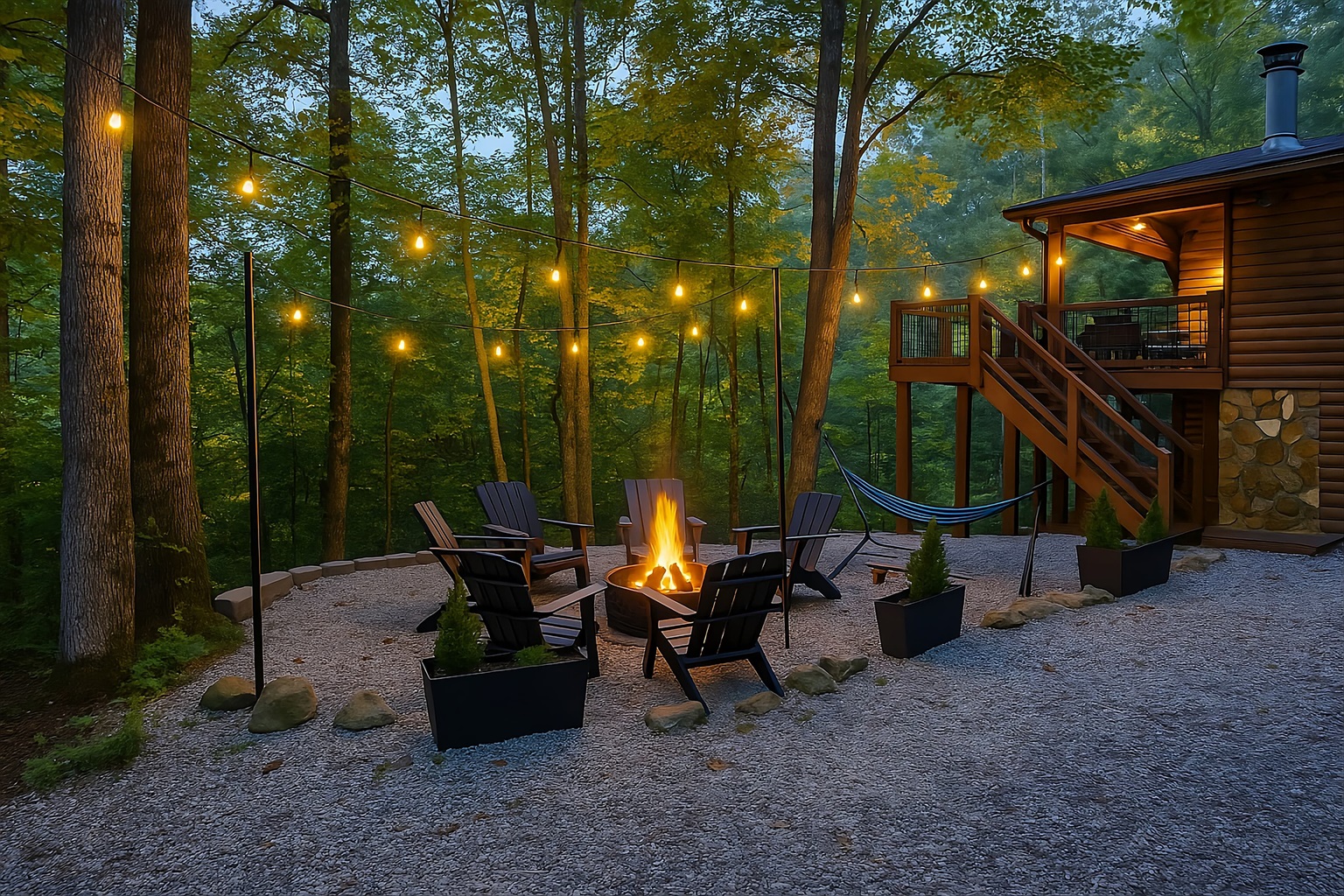 Our fire-pit area is a guest favorite!