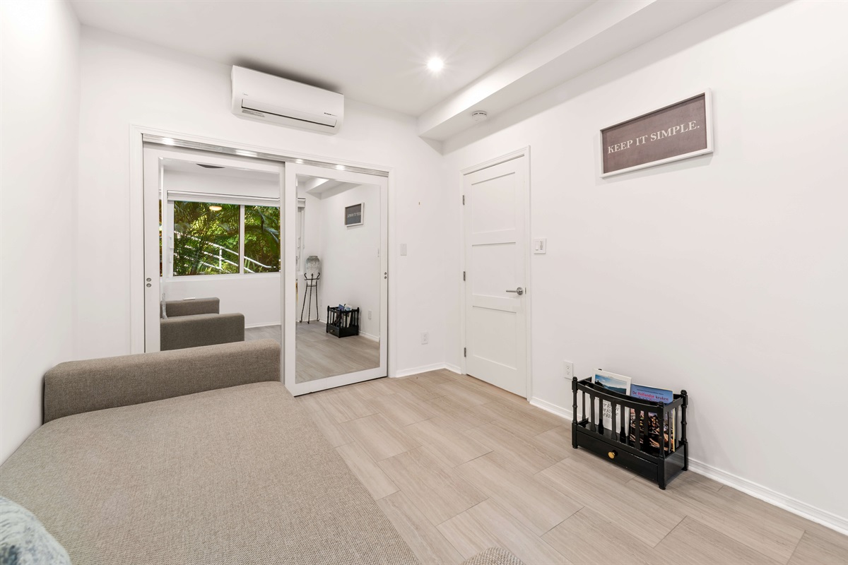 When not used as a bed, its a great place to relax and read in privacy