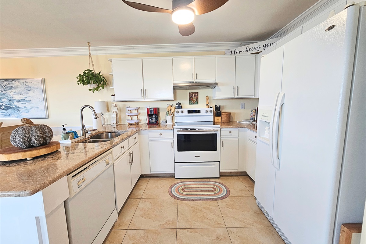 Stocked Kitchen Equipped with Coffee, Creamer and Sugar
