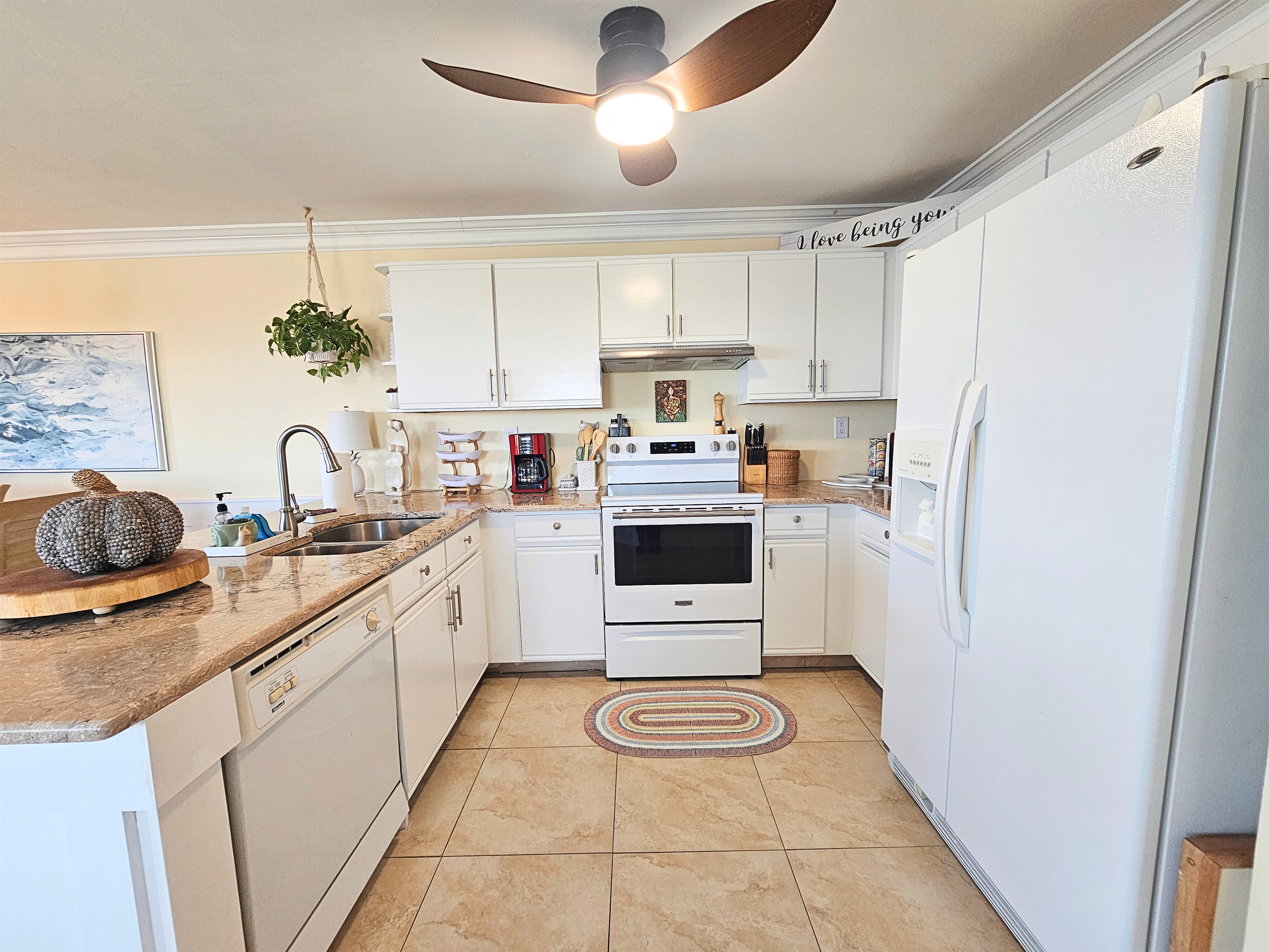 Stocked Kitchen Equipped with Coffee, Creamer and Sugar