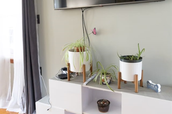 Smart TV with Roku for easy streaming.