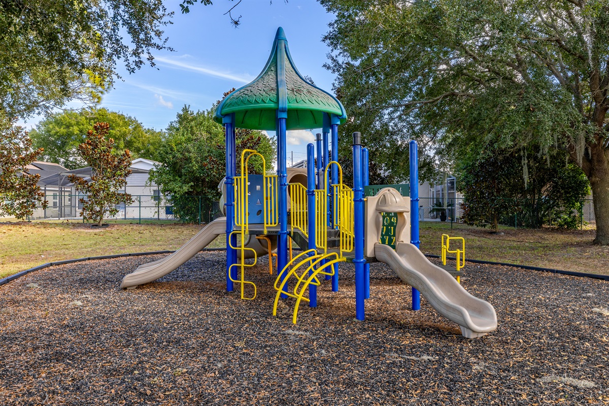 One of two playgrounds in Indian Creek.