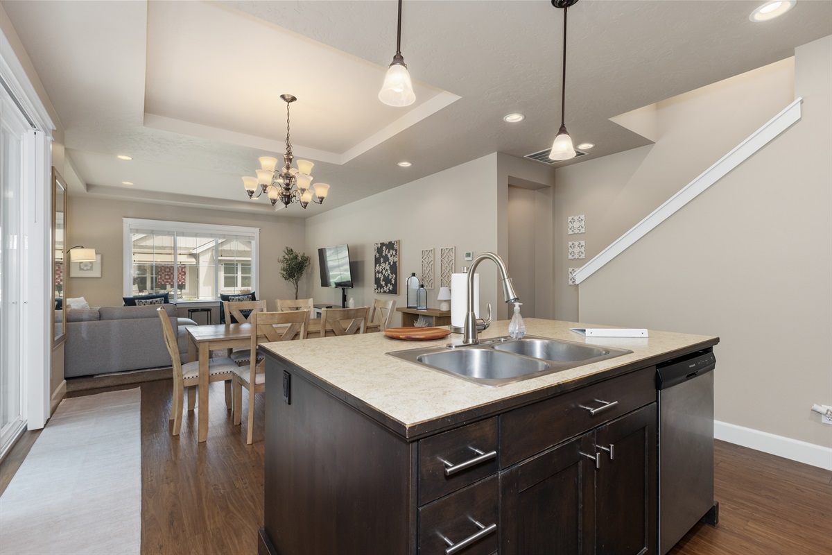 Open-concept design for effortless entertaining.