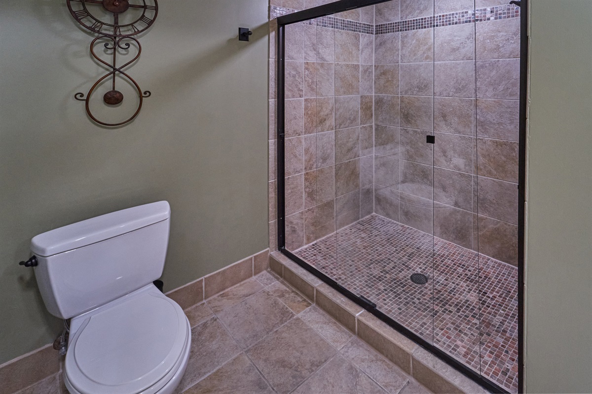 Large Walk-In Tiled Shower
