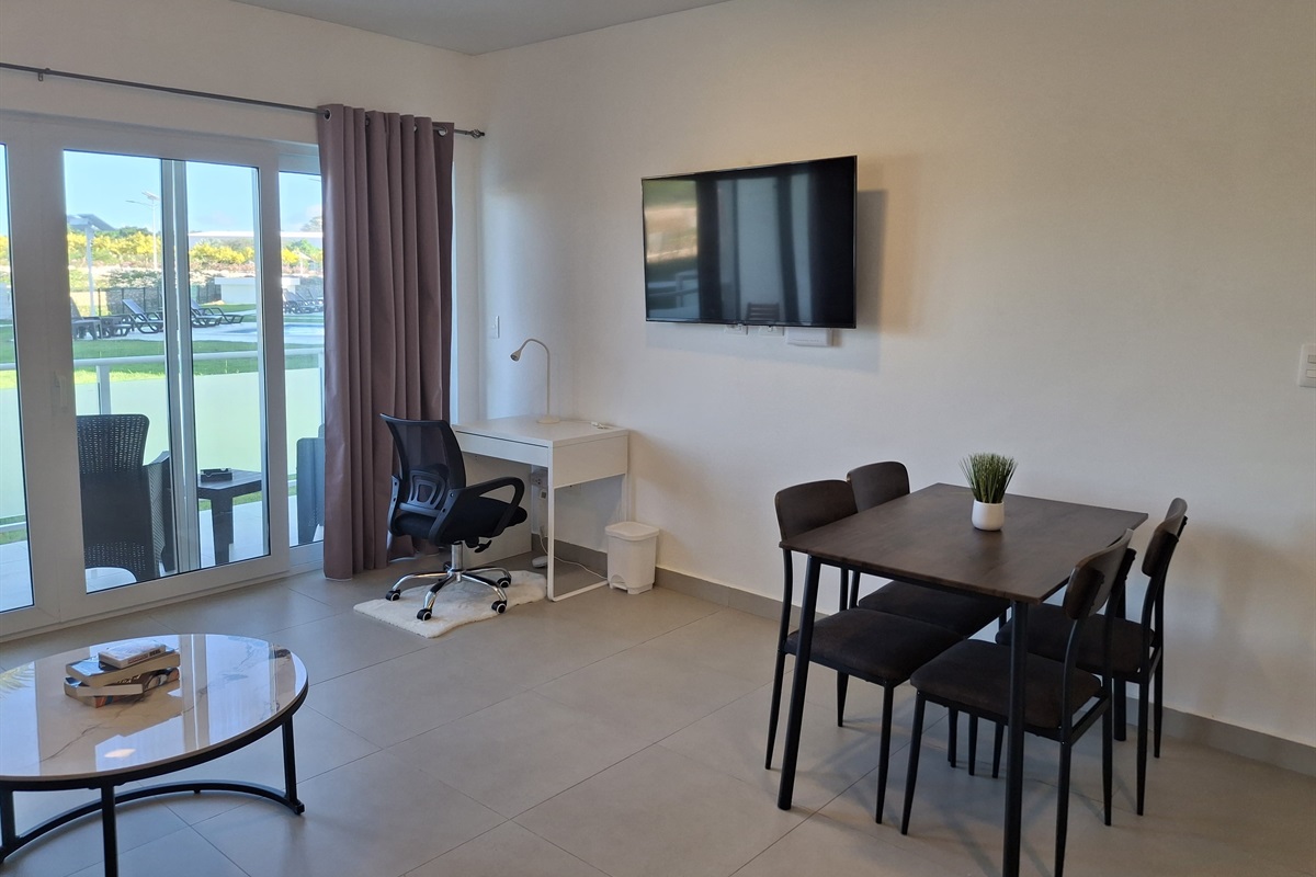 Dining and work area