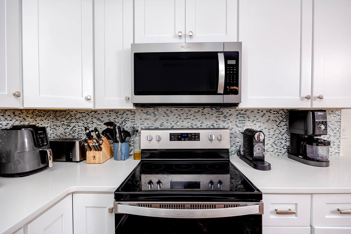 Fully stocked kitchen
