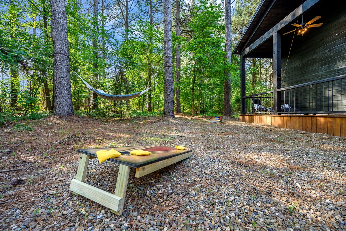 Hammock spot for peaceful outdoor lounging
