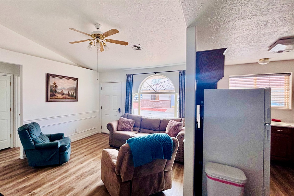 Clean and comfortable living room