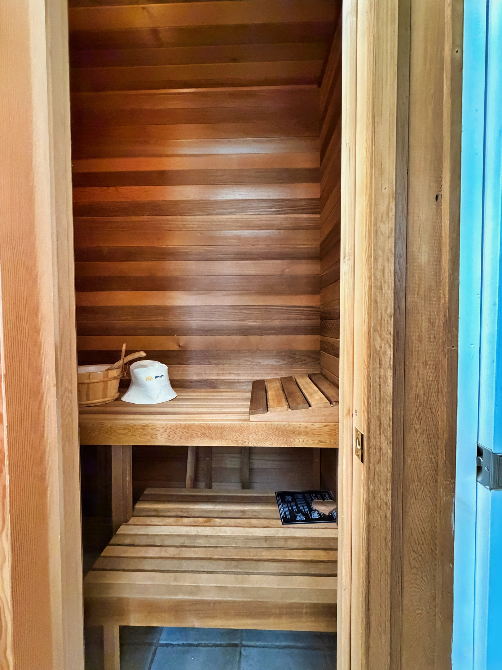 Sauna in lower level ensuite bathroom