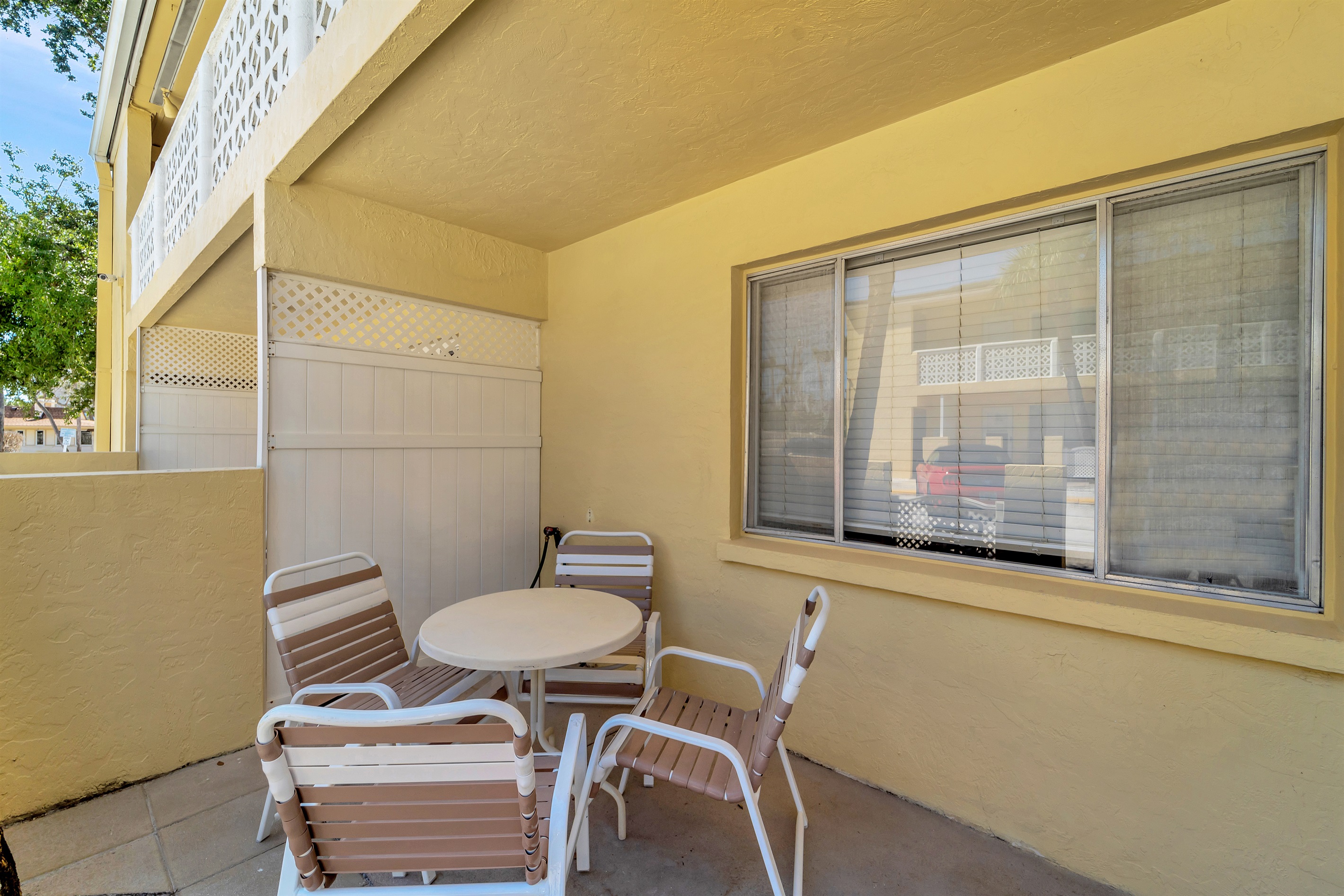 Front Porch with Table and Chairs