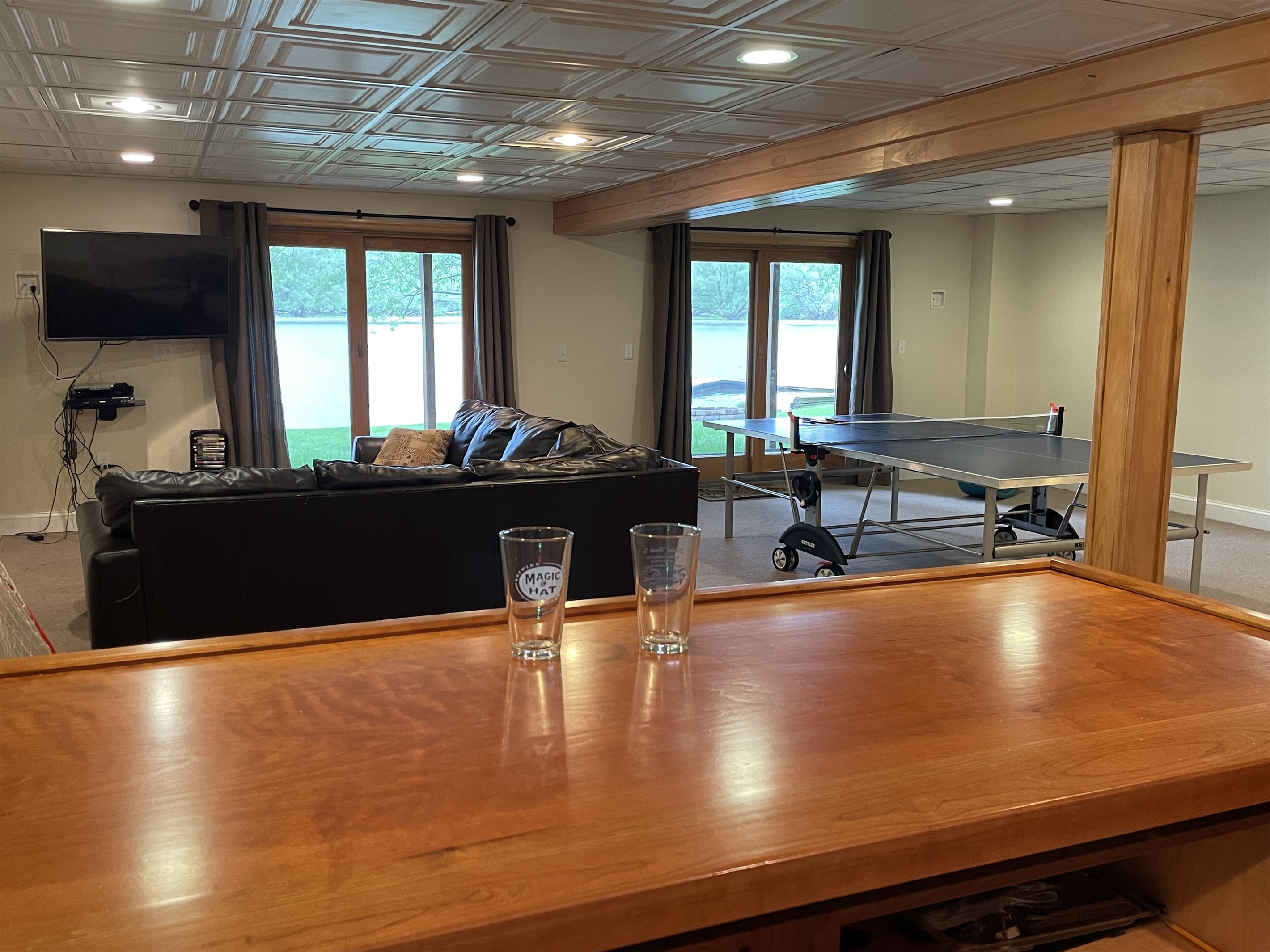 Lower level gameroom/bar