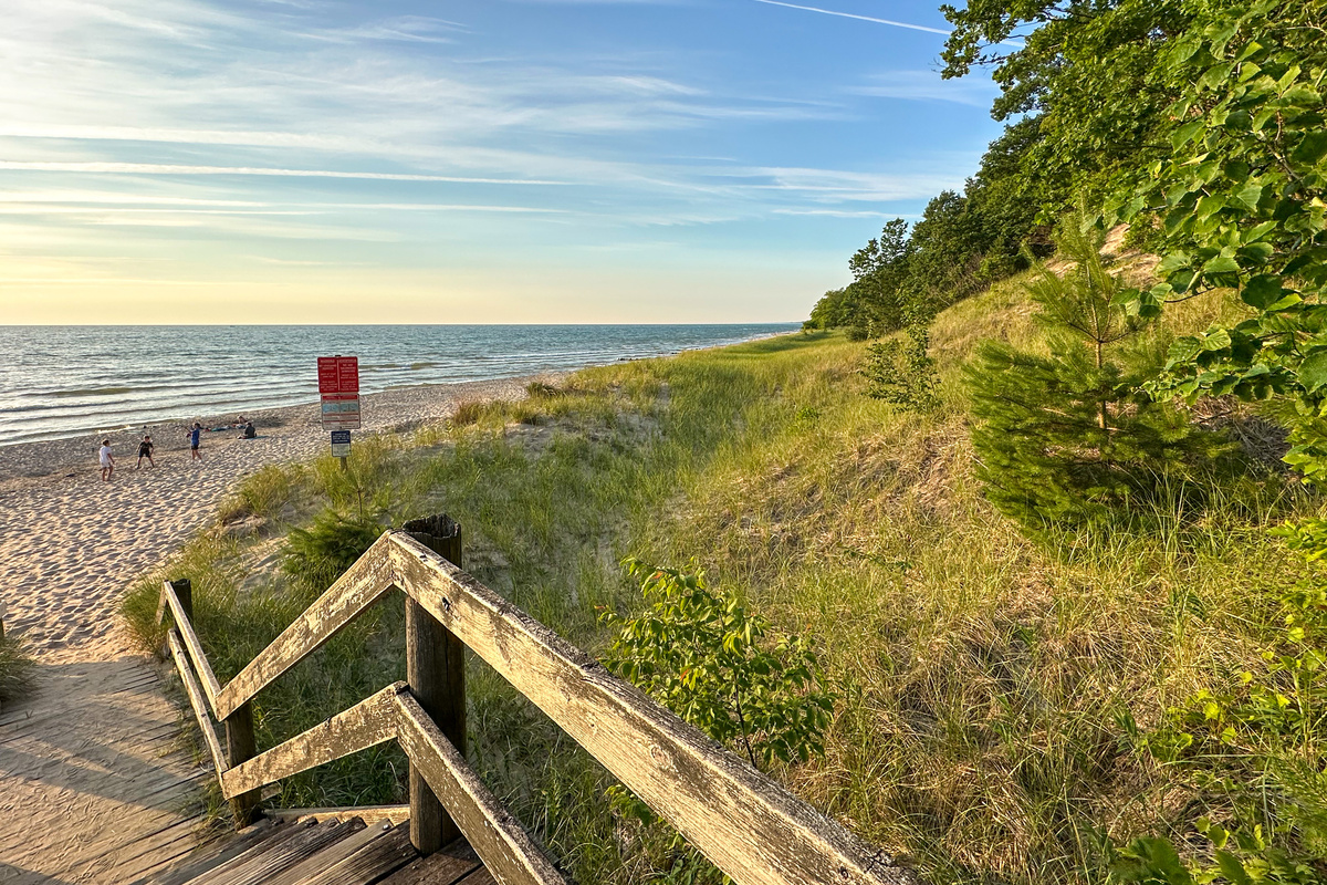 Stairs to the beach. Contact us for directions to a nearby beach without stairs.
