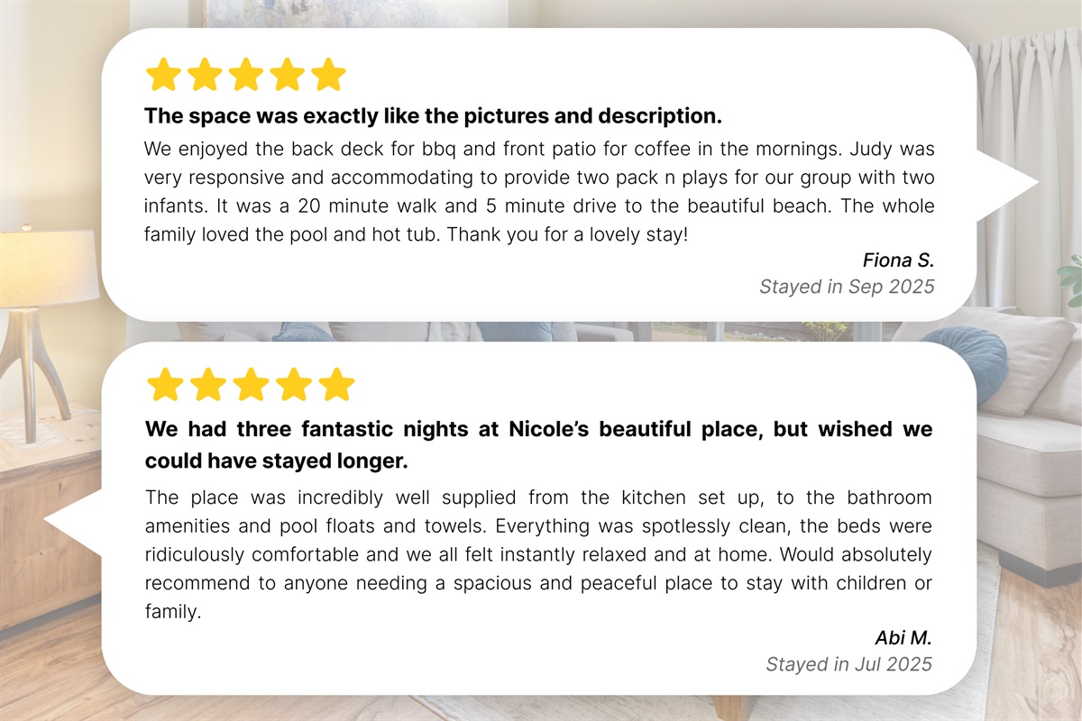 Guest reviews that speak for themselves ⭐