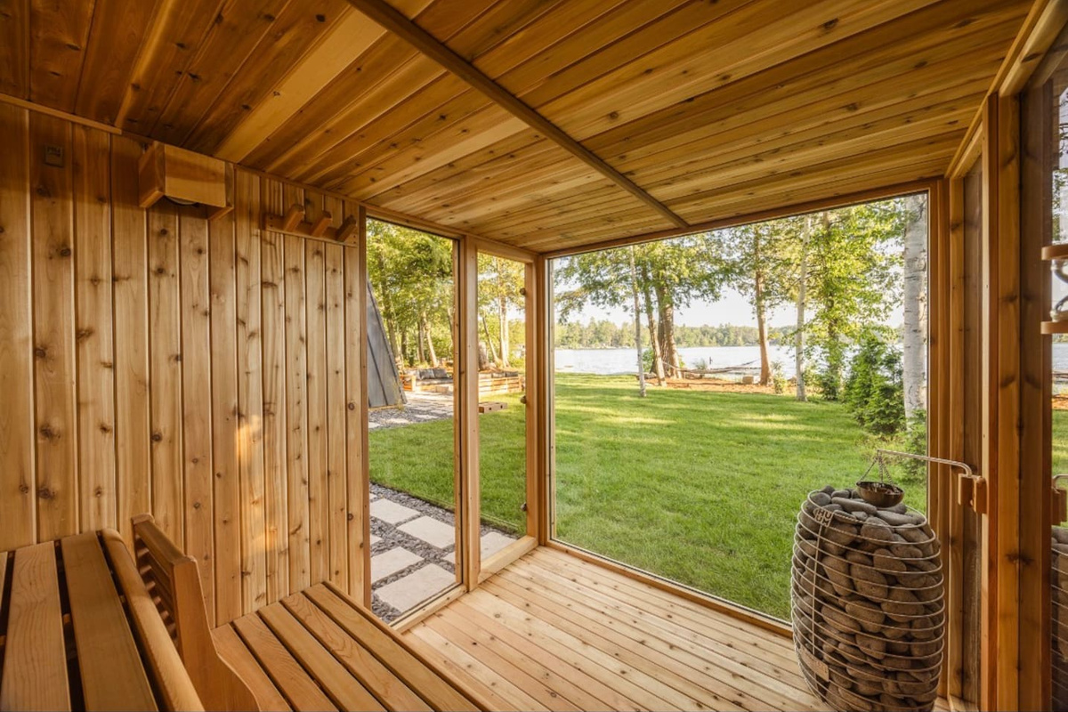 6 person sauna, touch button operations 