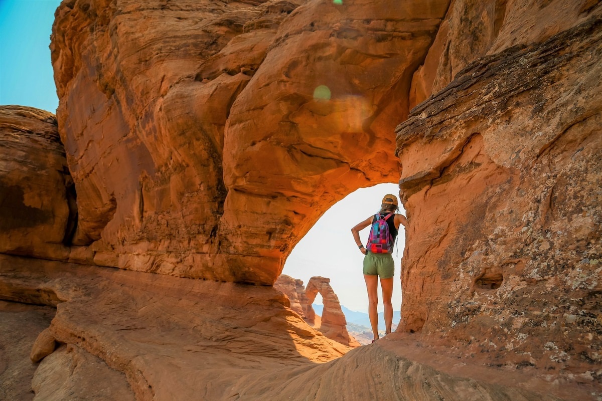 Hike Delicate Arch at nearby Arches National Park