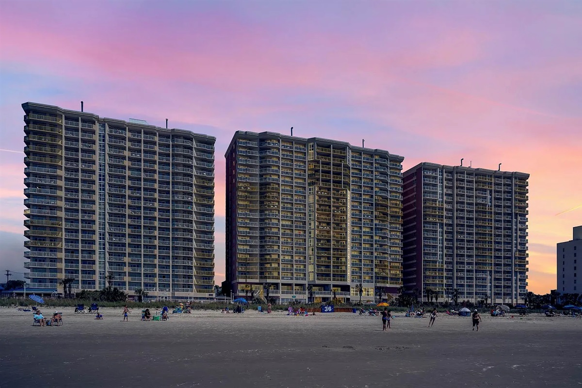 Baywatch Resort, right on the beach!