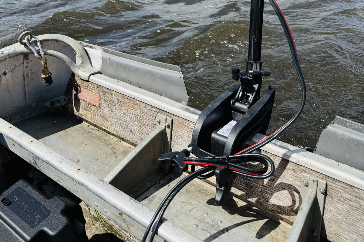 MinnKota trolling motor to use with the aluminum fishing boat!