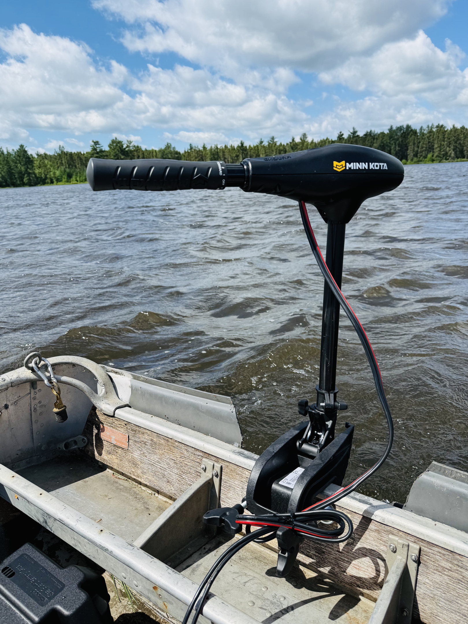 MinnKota trolling motor to use with the aluminum fishing boat!