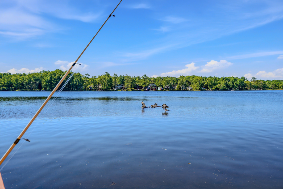 Peaceful morning on Lake Carobeth — fishing, kayaking, and open water await