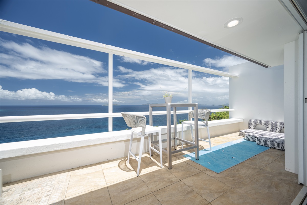 Enjoy your morning coffee with a view that rivals paradise.