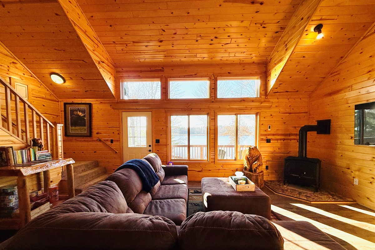 View of the lake right from the Great Room.