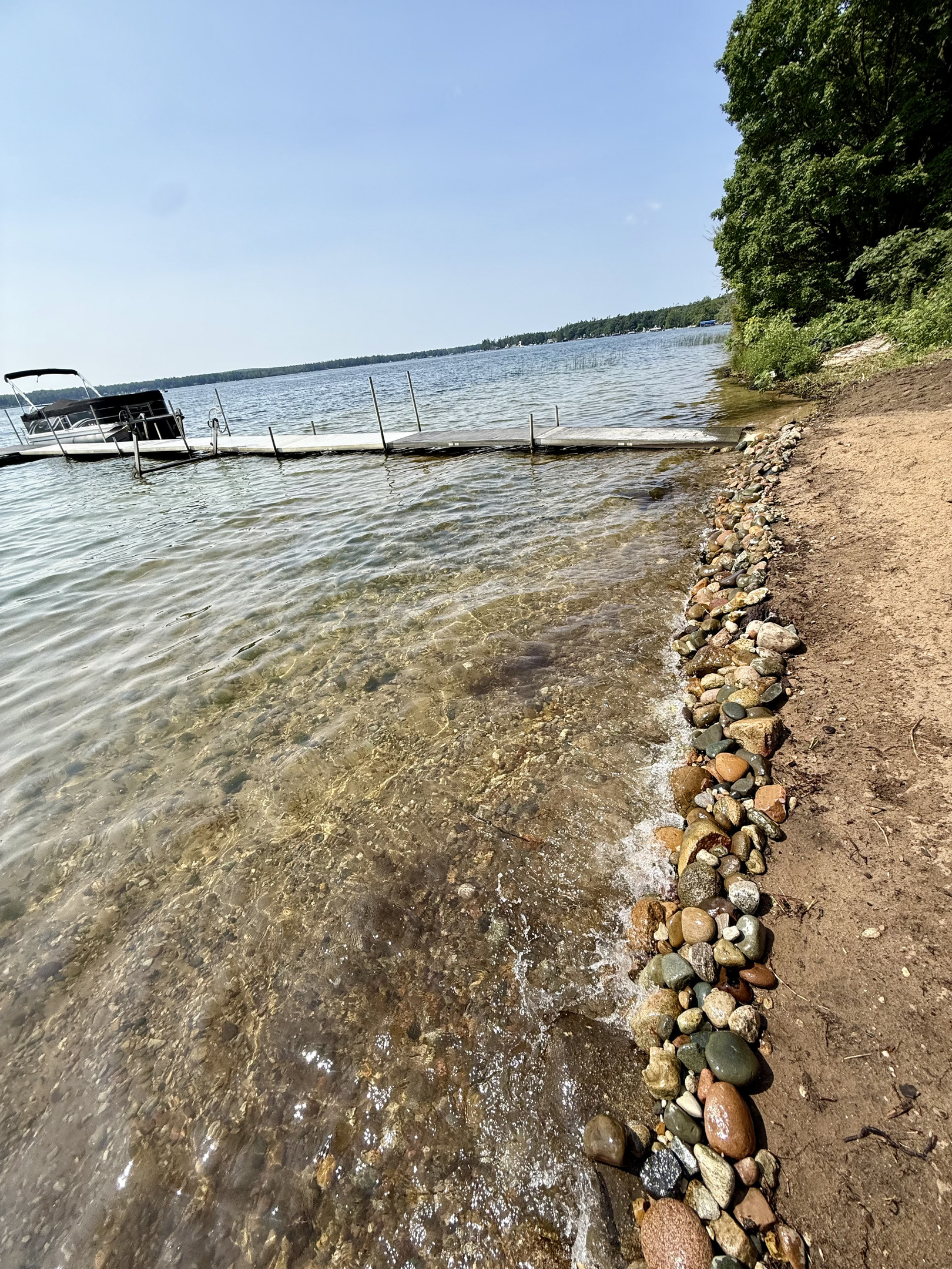 Small rocky beach