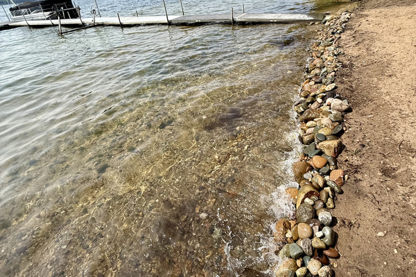 Small rocky beach