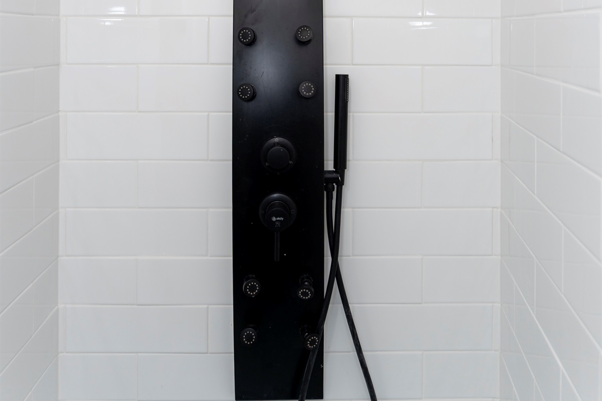 Newly renovated shower 