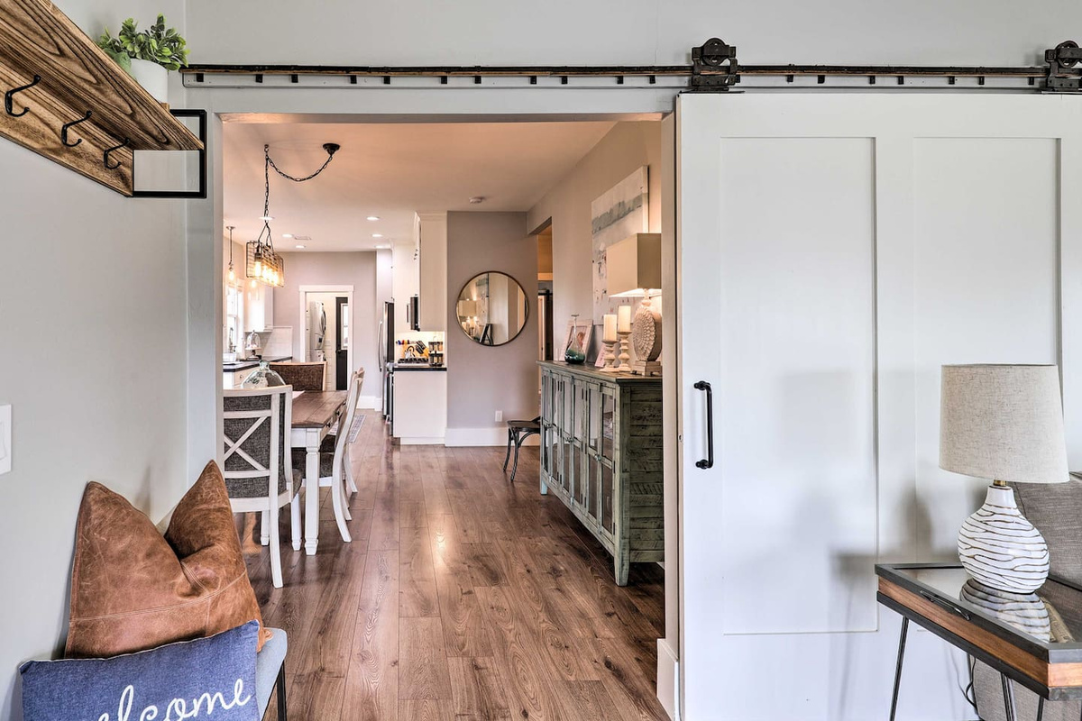 Step inside to a warm hallway that flows straight into the heart of the home.