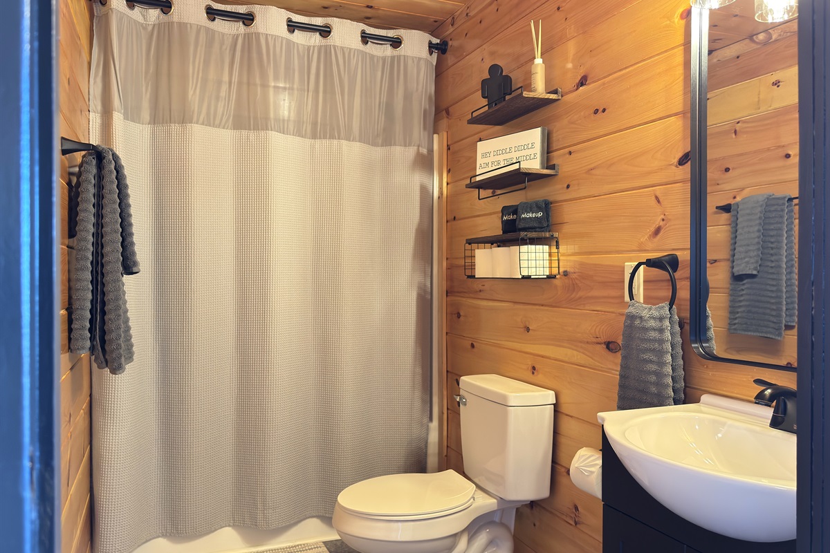 Upstairs hallway bathroom