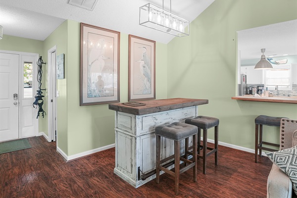 Great Room, Small Bar, Front Entry