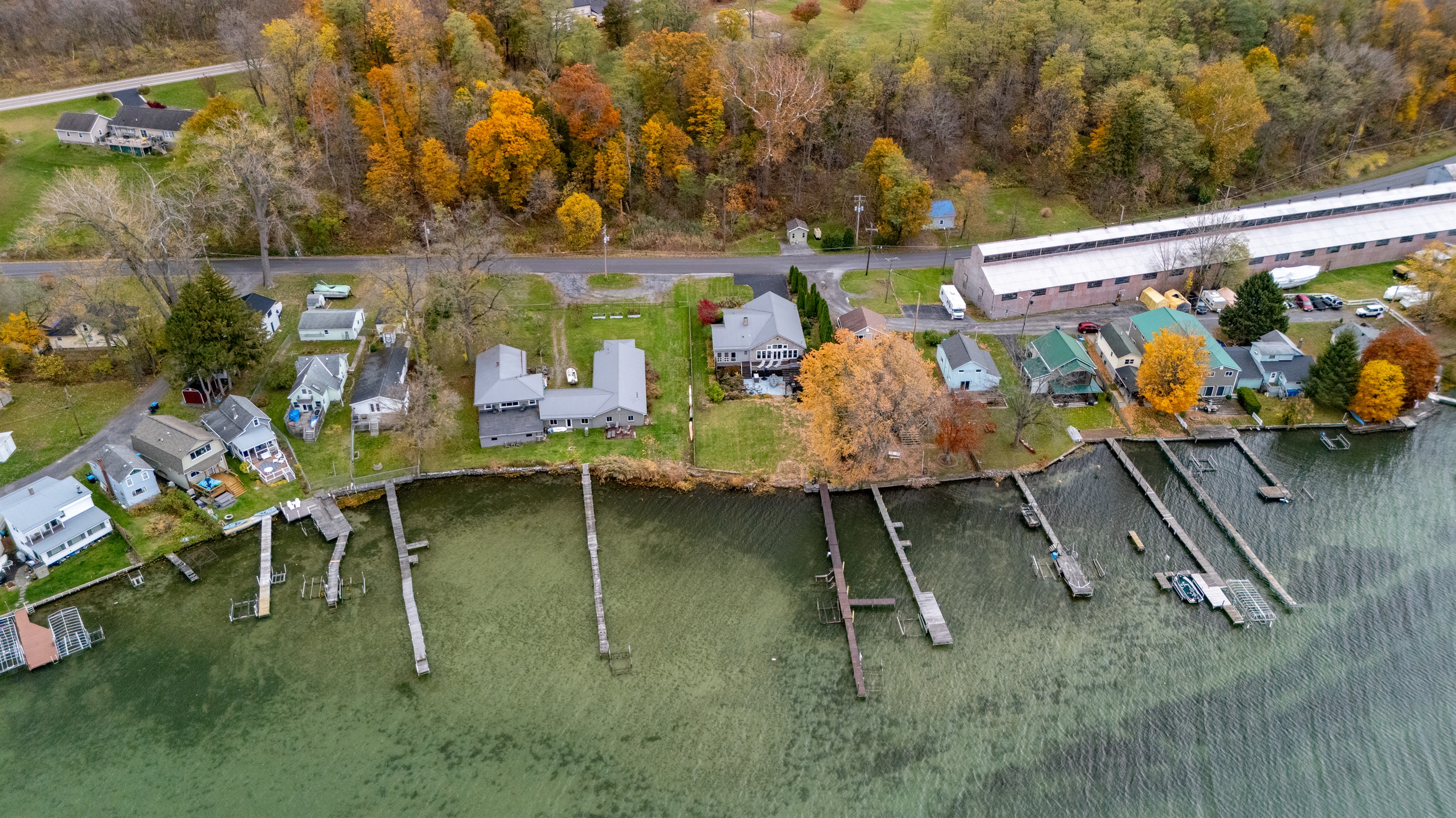Arial view of the home and  surrounding area