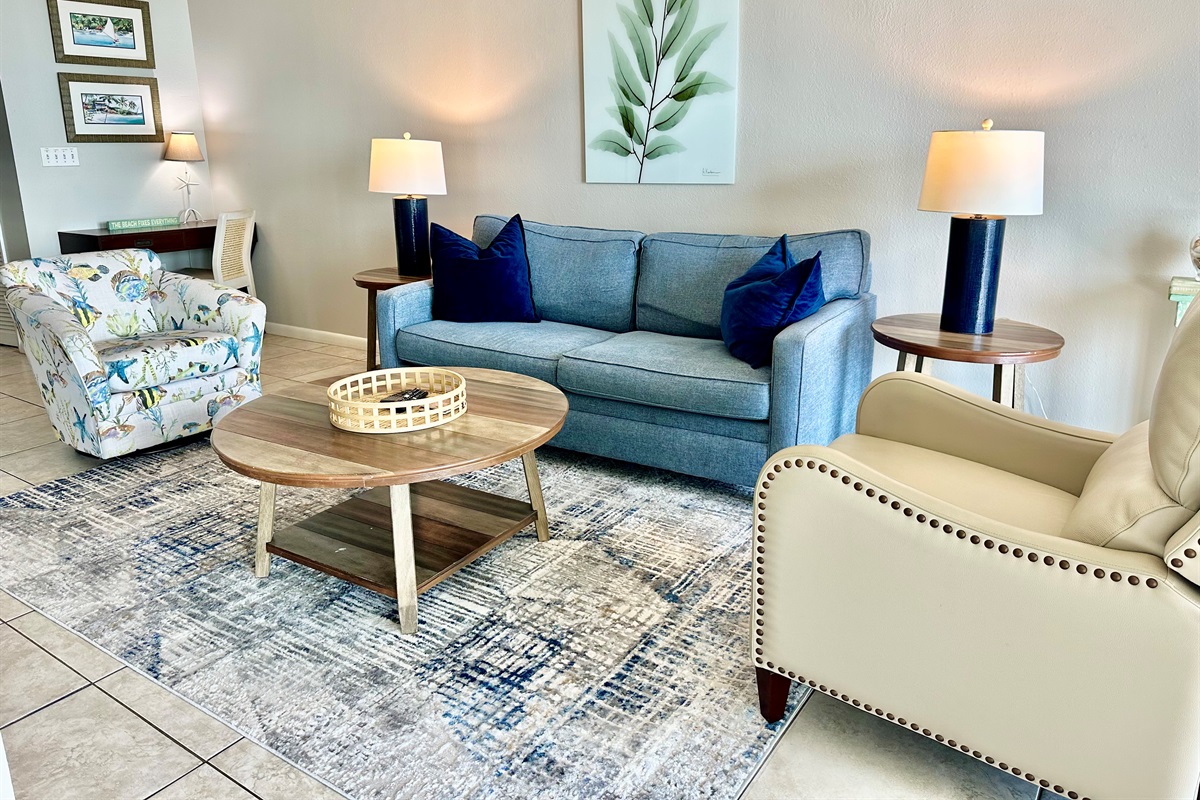 Comfy living room furniture!