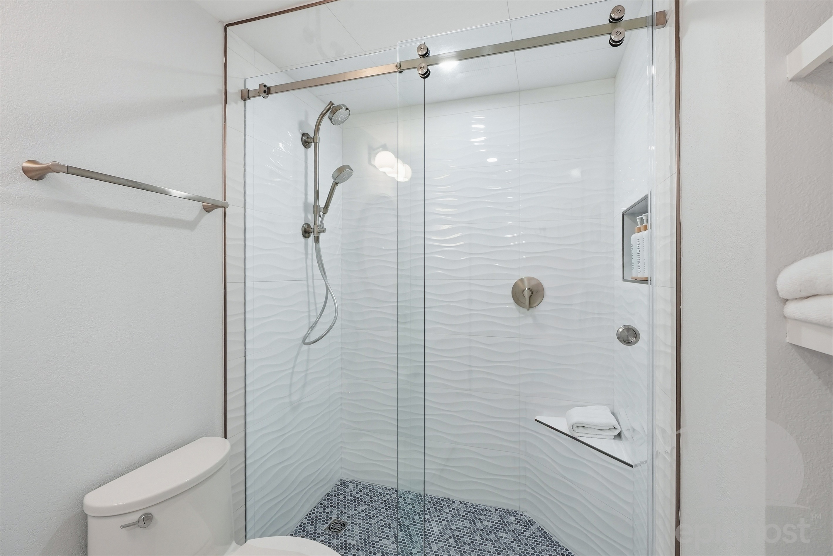 Guest bath walk-in shower
