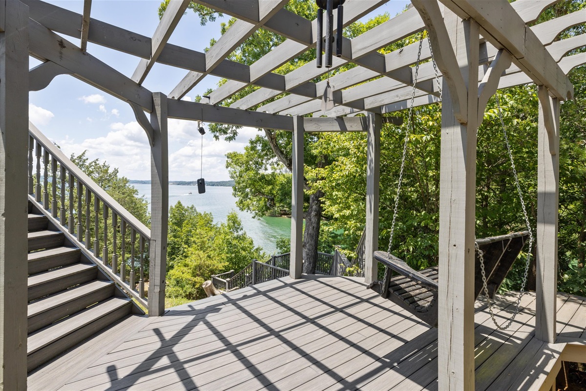 Lower Back Deck (~14ft x 9 ft)